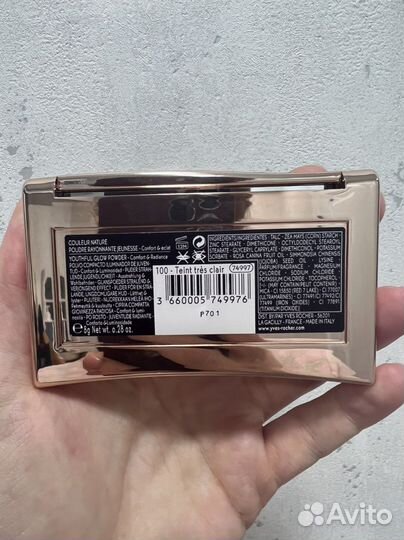 Пудра ives rocher оттенок 100