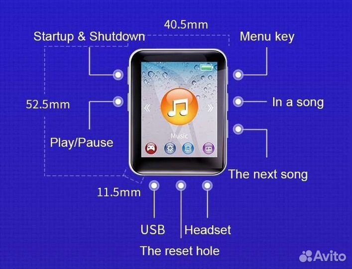 Mp4 плеер Rijaho