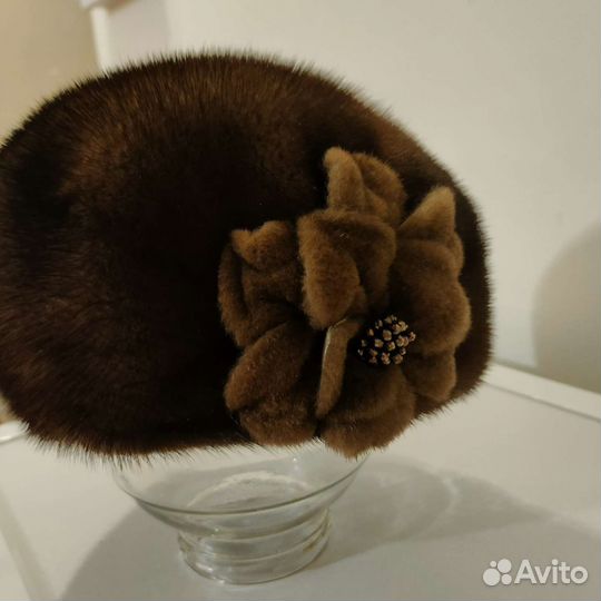 Шапка норковая берет