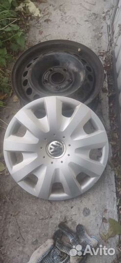 Диски штампованные r15 5 112 с колпаками