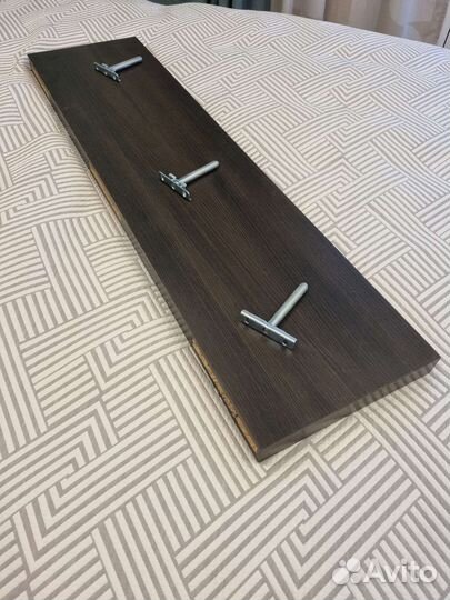 Полка скрытого монтажа (цвет Венге) 100х25х3,5