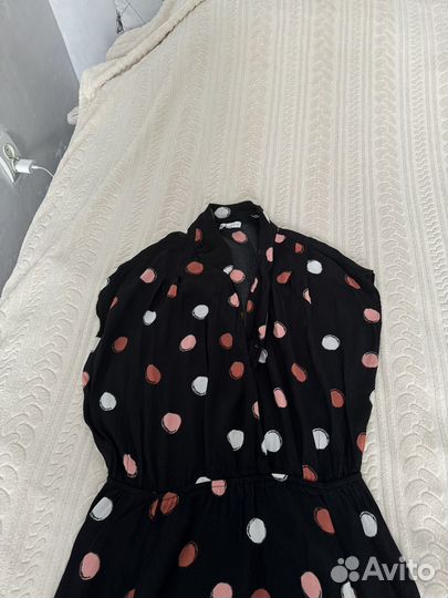 Платье миди в горох