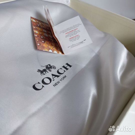 Сумка шопер большая Coach белая (новые)