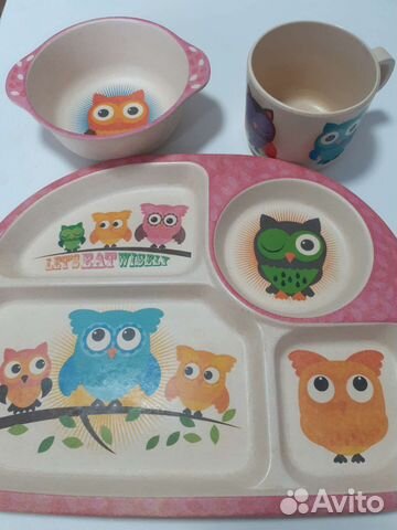 Бамбуковая посуда для ребенка