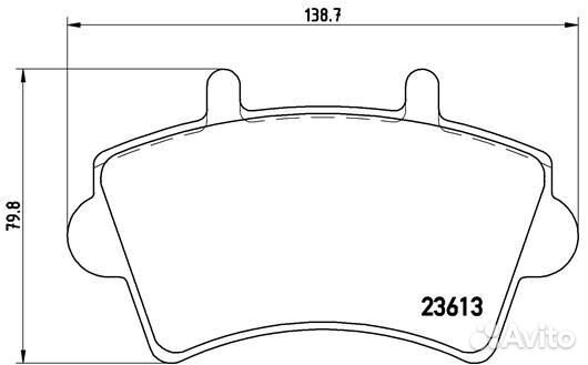 Колодки тормозные дисковые передние brembo P 59 039