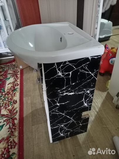 Тумба для ванной с раковиной геомагия бу