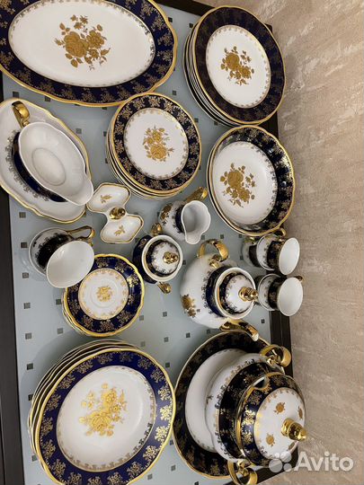 Сервиз столовый + чайный Чешский