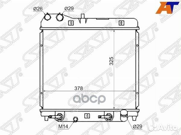 Радиатор Honda Fit 01-07 / Jazz 02-09 SG-HD0001