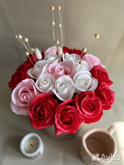 Букет из мыльных роз 21 шт