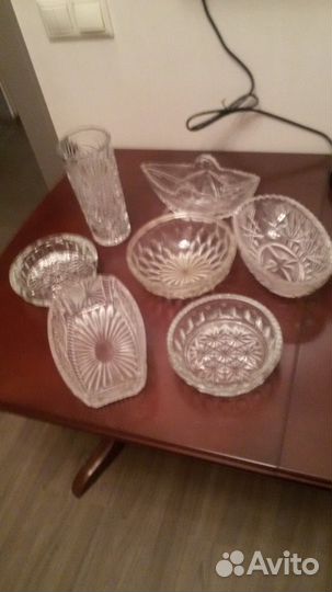 Хрустальные вазы и салатники (конфетницы)