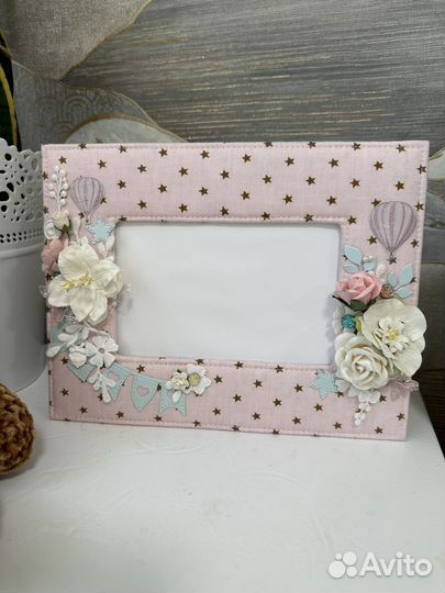 Фоторамка детская ручная работа, рамка для фото