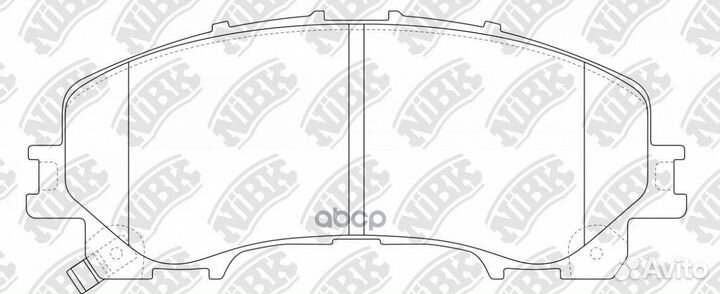 Колодки тормозные дисковые перед infiniti Q