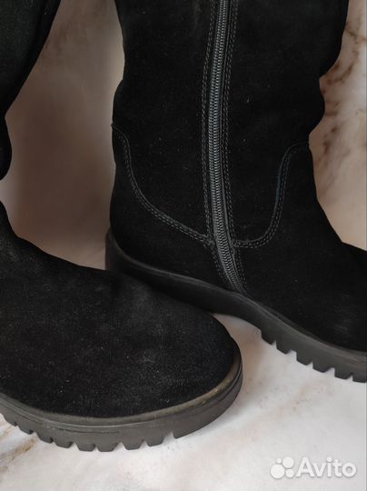 Сапоги женские зимние замша