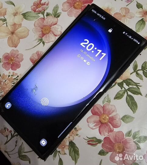 Дисплей Galaxy S23 Ultra с рамкой