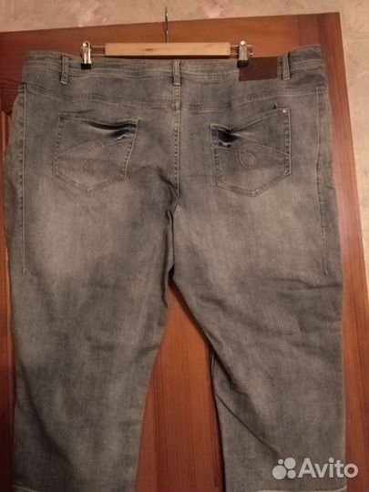 Бриджи джинсовые жен