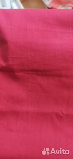 Ткань ситец красный, бордовый