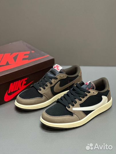 Кроссовки nike air jordan 1 low travis scott