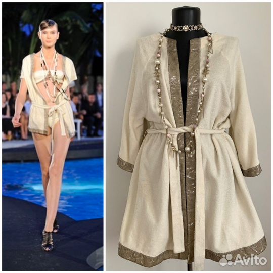 Chanel Limited Подиумный халат для пляжа оригинал