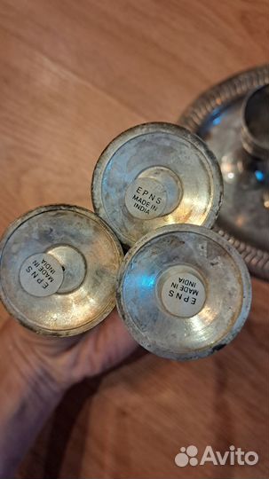 Набор рюмок на подносе (6 шт)epns, Индия