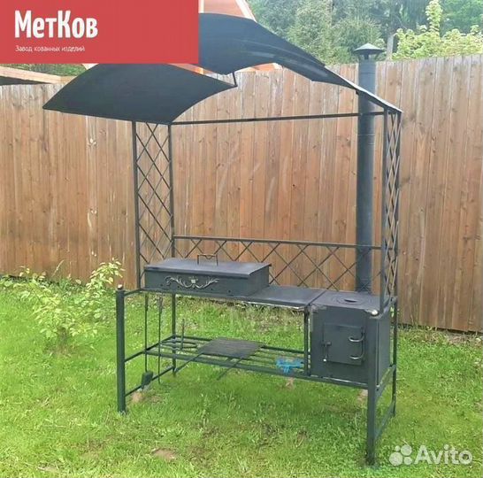 Мангал с крышей