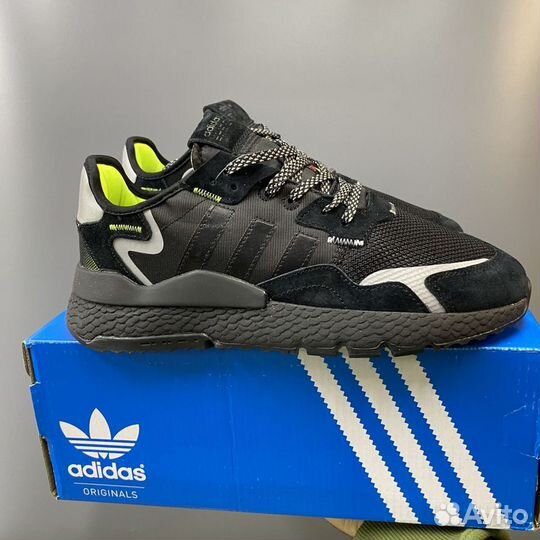 Кроссовки Adidas Nite Jogger 3M Core Black Green