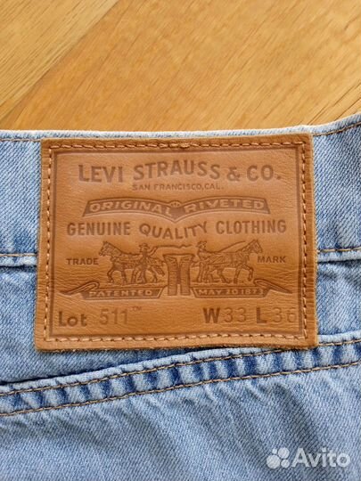 Джинсы levis 511 W33-L34