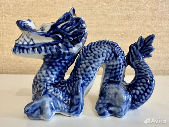 Фигурка / статуэтка гжель дракон символ 2024 года