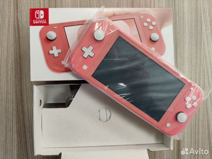 Nintendo switch lite розовая