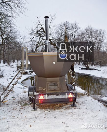 Банный чан на прицепе