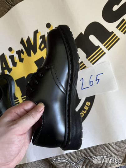 Ботинки Dr. Martens 1461 mono black,265 мм