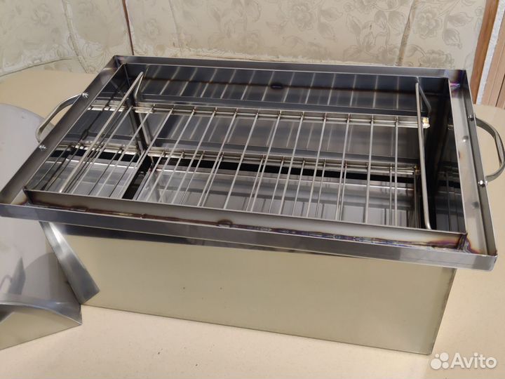 Коптильня горячего копчения из нержавейки