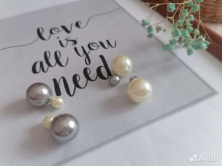 Серьги пусеты Avon