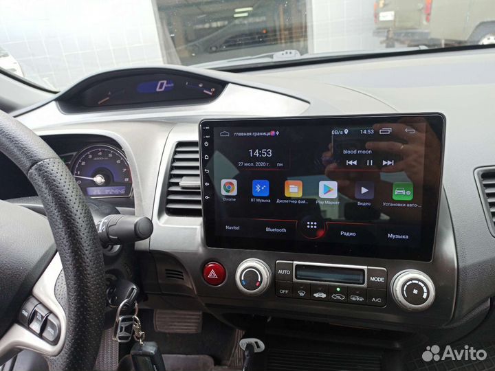 Штатная магнитола Хонда Цивик 8/Honda Civic 4d 10