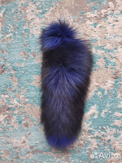 Хвост брелок песец