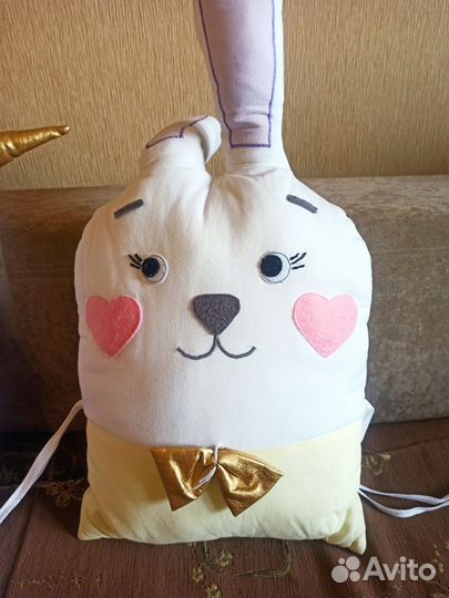 Бортик мягкий для детской кровати