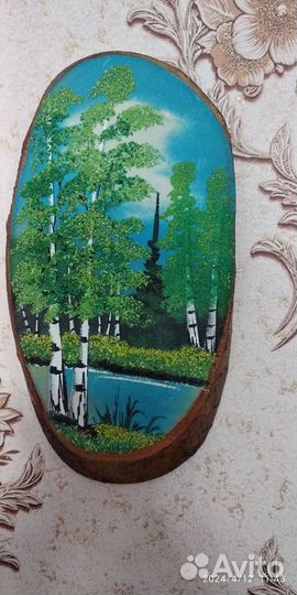 Картины из камней Уральских,цветов,ложек,вилок