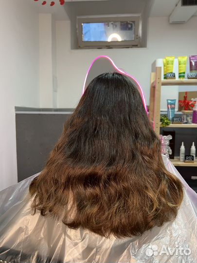 Модель на ботокс волос