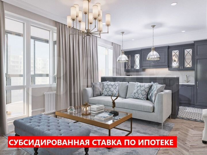 3-к. квартира, 73,9 м², 4/17 эт.