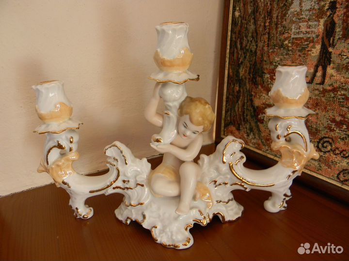 Фарфор подсвечник arpo, Путто румыния