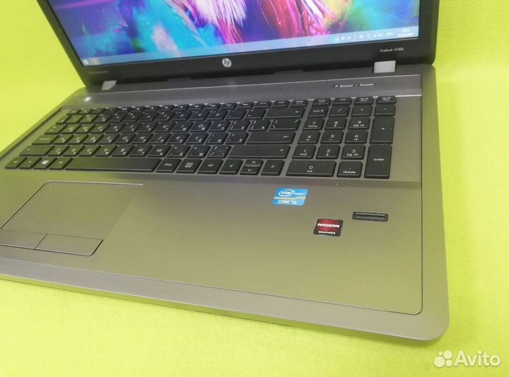 Игровой ноутбук HP Windows/ssd/i5 4 ядра/экран 17