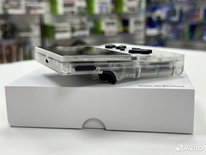 Anbernic RG35XX Прозрачный белый (64Gb) NEW