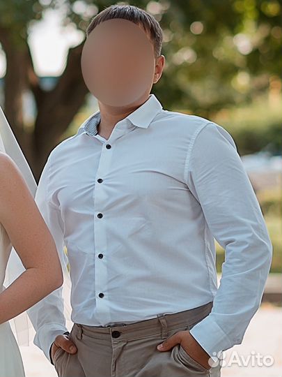 Мужская рубашка белая