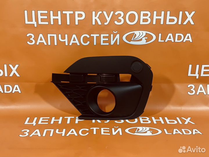 Облицовка перед бампера под птф левая largus FL