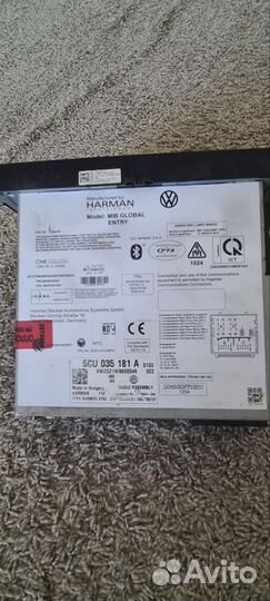 Магнитола R140G Volkswagen,Skoda. Bluetooth