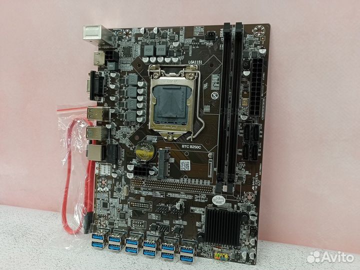 Новая материнская плата BTC B250C