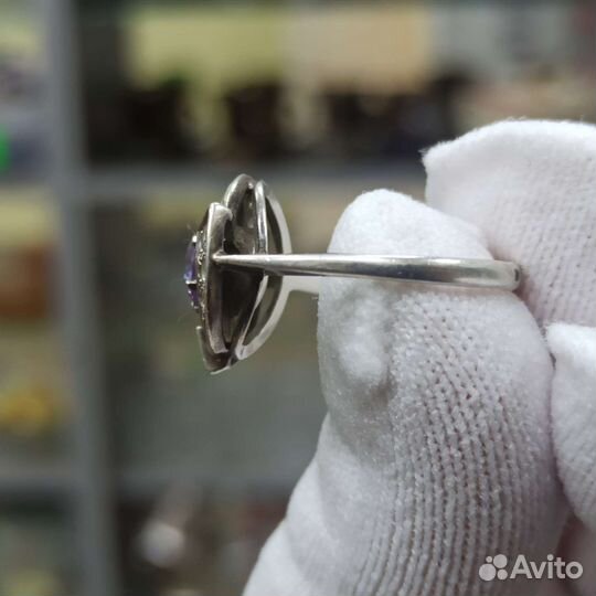 Серебряное Кольцо Серебро Проба 925 Клеймо Ретро