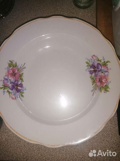 Глубокие фарфоровые тарелки дулево СССР