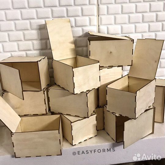 Коробочки фанера 3мм опт