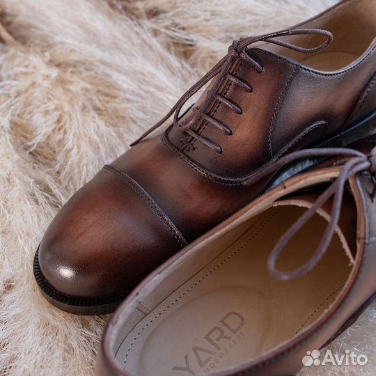 Туфли мужские кожа Оксфорды