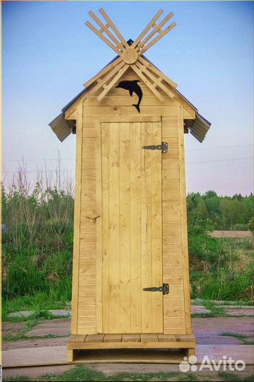 Дачный туалет деревянный К302